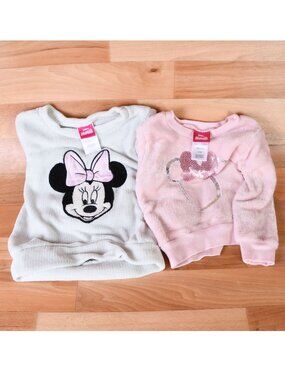2-Minnie Mouse sweaters size 2T
